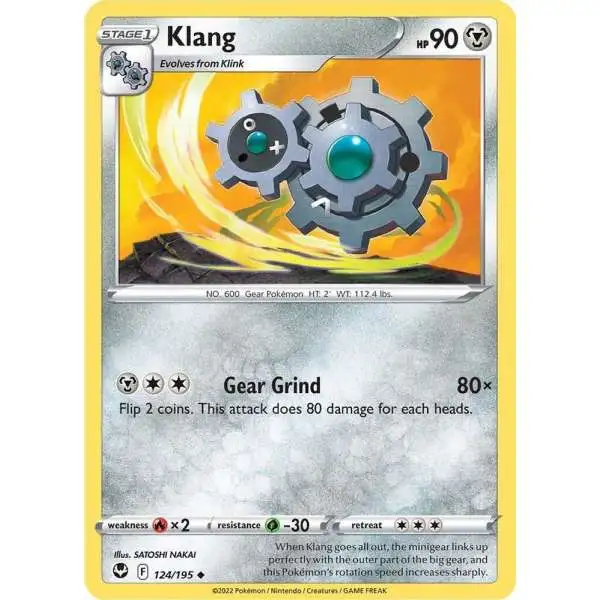 Pokemon Trading Card Game Sword & Shield Silver Tempest Uncommon Klang #124