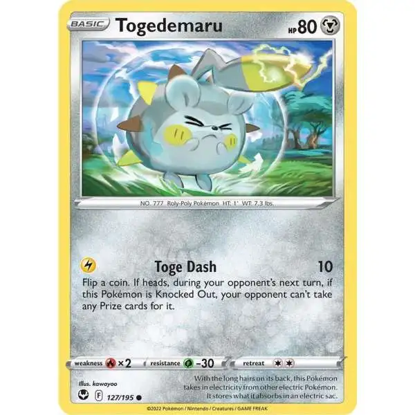 Pokemon Trading Card Game Sword & Shield Silver Tempest Common Togedemaru #127