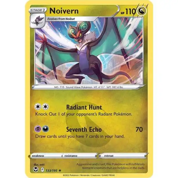 Pokemon Trading Card Game Sword & Shield Silver Tempest Rare Noivern #133
