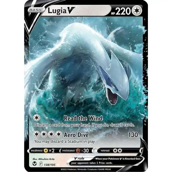 Pokemon Trading Card Game Sword & Shield Silver Tempest Ultra Rare Lugia V #138