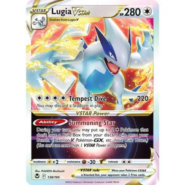 Pokemon Trading Card Game Sword & Shield Silver Tempest Ultra Rare Lugia VSTAR #139