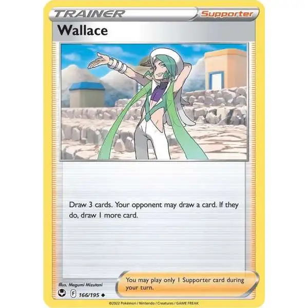 Pokemon Trading Card Game Sword & Shield Silver Tempest Uncommon Wallace #166