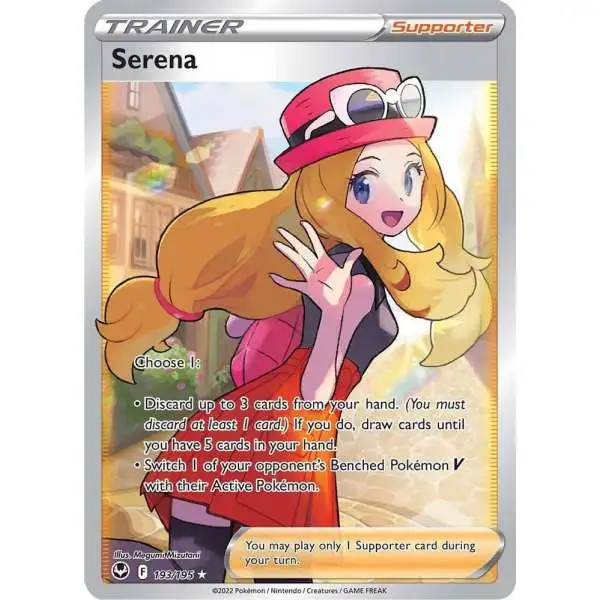 Pokemon Trading Card Game Sword & Shield Silver Tempest Ultra Rare Serena #193 [Full Art]