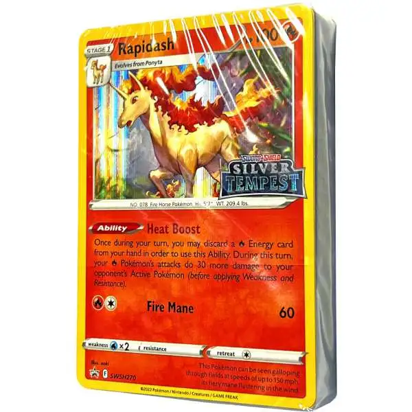 Pokemon Sword & Shield Silver Tempest Rapidash LOOSE Deck [40 Cards]