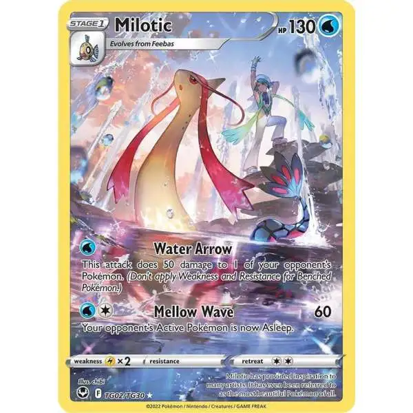 Pokemon Trading Card Game Sword & Shield Silver Tempest Ultra Rare Milotic TG02 [Trainer Gallery]