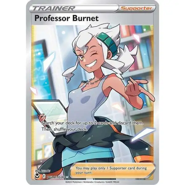 Pokemon Trading Card Game Sword & Shield Silver Tempest Ultra Rare Professor Burnet TG26 [Full Art Trainer Gallery]