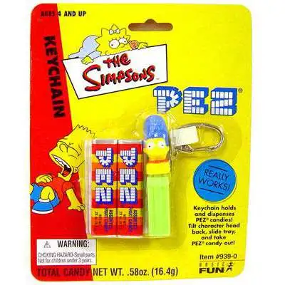 The Simpsons PEZ Marge Simpson Keychain