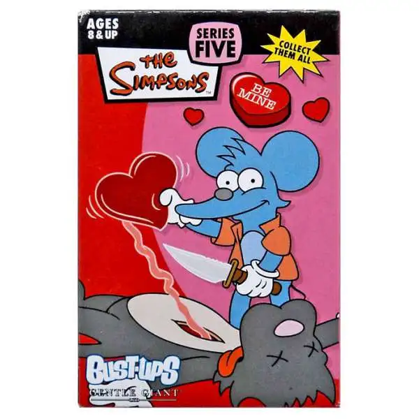 The Simpsons Be Mine Bust Ups Series 5 Itchy & Scratchy Figure