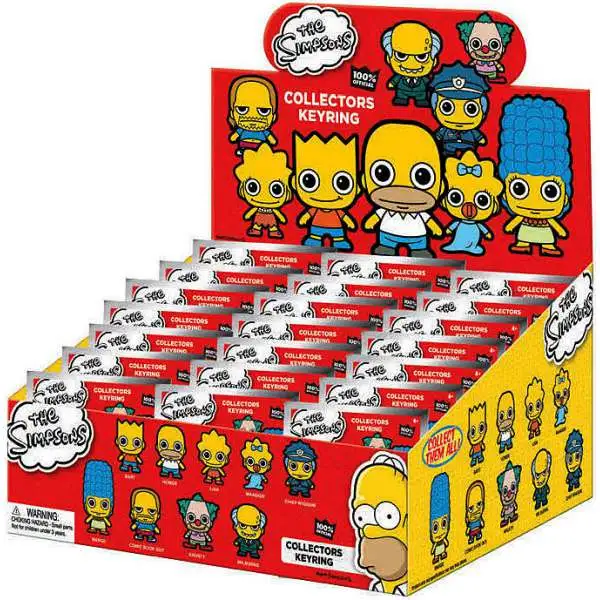 3D Figural Keyring The Simpsons Mystery Box [24 Packs]