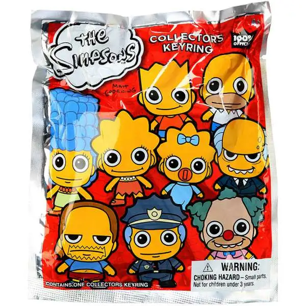 3D Figural Keyring The Simpsons Mystery Pack [1 RANDOM Figure]