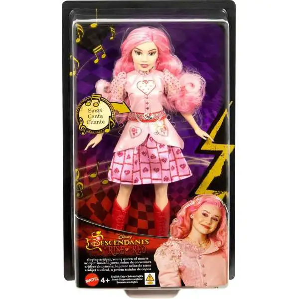 Disney Descendants 4: The Rise of Red Bridget Singing Fashion Doll [Young Queen of Hearts, Sings "Shuffle of Love"]