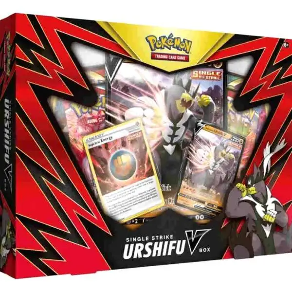 Pokemon Sword & Shield Battle Styles Single Strike Urshifu V Box [4 Booster Packs, 2 Promo Cards & Oversize Card]