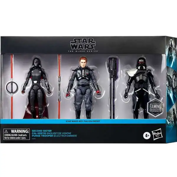 Star Wars Jedi Survivor Black Series Second Sister, Cal Kestis & Purge Trooper Exclusive Action Figure 3-Pack [Gaming Greats]