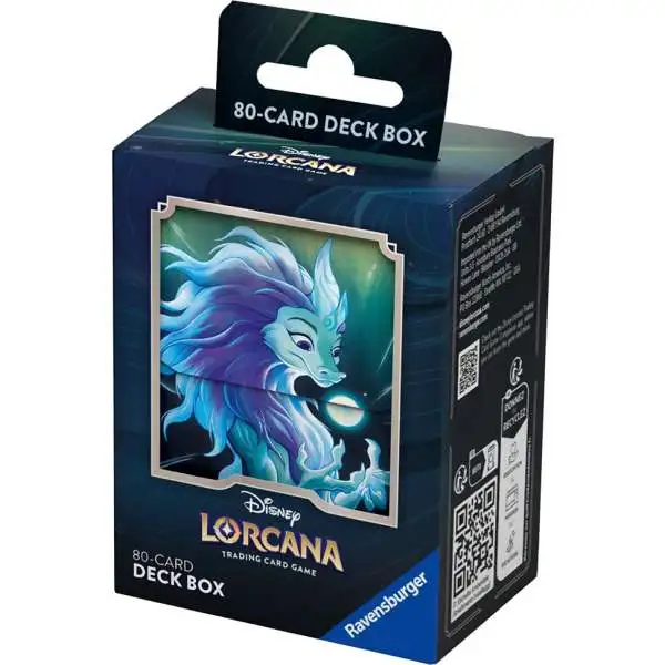Disney Lorcana Trading Card Game Rise of the Floodborn Raya and the Last Dragon Sisu Deck Box [Holds 80 Sleeved Cards!]