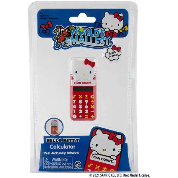 World's Smallest Hello Kitty Calculator [Red]