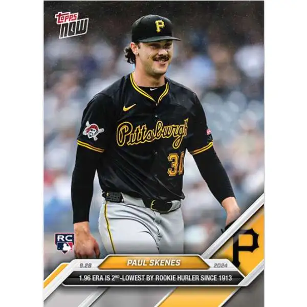 MLB Pittsburgh Pirates 2024 NOW Baseball Single Card Paul Skenes