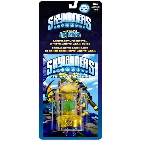 Skylanders Imaginators Micro Comic Fun Pack Legendary Life Crystal Exclusive Crystal #2 of 3 [Tri and Tri Again Comic]