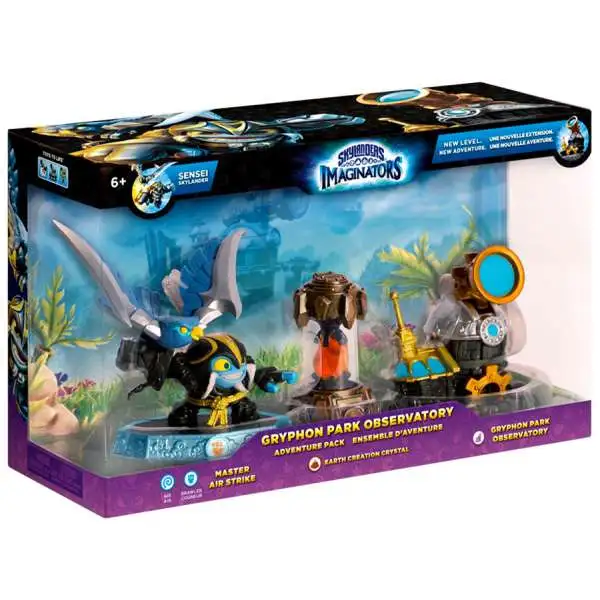 Skylanders Imaginators Gryphon Park Observatory Adventure Figure 3-Pack [Master Air Strike & Earth Creation Crystal]