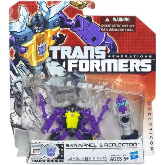 Transformers Generations 30th Anniversary Skrapnel & Reflector Legend Action Figure 2-Pack