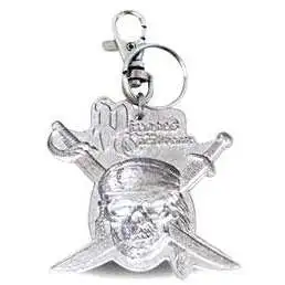 Pirates of the Caribbean Dead Man's Chest Pewter Skull & Bones Keychain