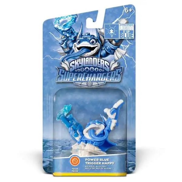Skylanders SuperChargers Power Blue Trigger Happy Figure Pack [Autism Speaks Light it up Blue]
