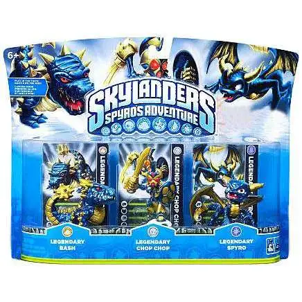 Skylanders Spyro's Adventure Legendary Bash, Chop Chop & Spyro Exclusive Figure 3-Pack