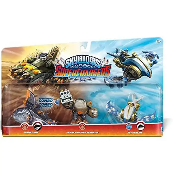 Skylanders SuperChargers Shark Tank, Shark Shooter Terrafin & Jet Stream Exclusive