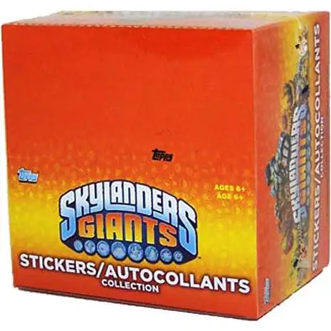 Skylanders Topps Giants Sticker Box [50 Packs]