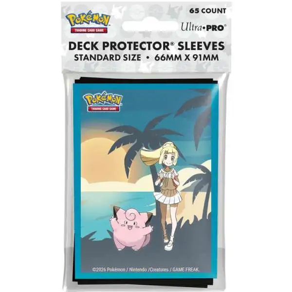 Ultra Pro Pokemon Trading Card Game Lillie and Clefairy Card Sleeves [65 Sleeves] (Pre-Order ships September)