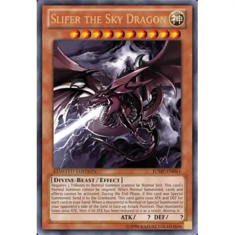 YuGiOh Shonen Jump Single Card Ultra Rare Slifer the Sky Dragon