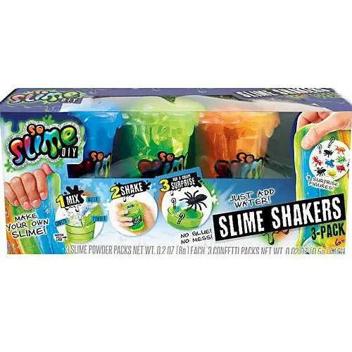 So Slime DIY Slime Shaker Bold Colors 3-Pack [Blue, Green & Orange]