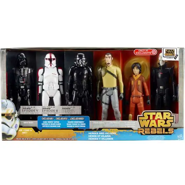 Star Wars Rebels Heroes & Villains Exclusive Action Figure 6-Pack