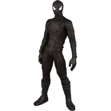 Spider-Man 3 Real Action Heroes Black Costume Spider-Man Deluxe Action Figure