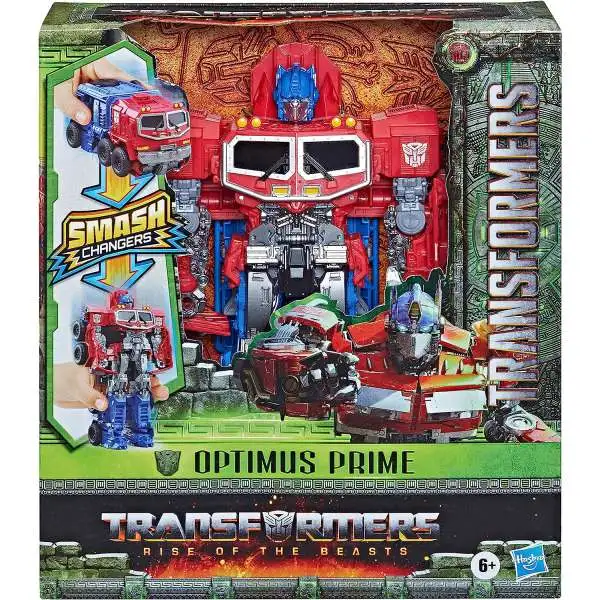 Transformers Rise of the Beasts Smash Changers Optimus Prime 9" Action Figure