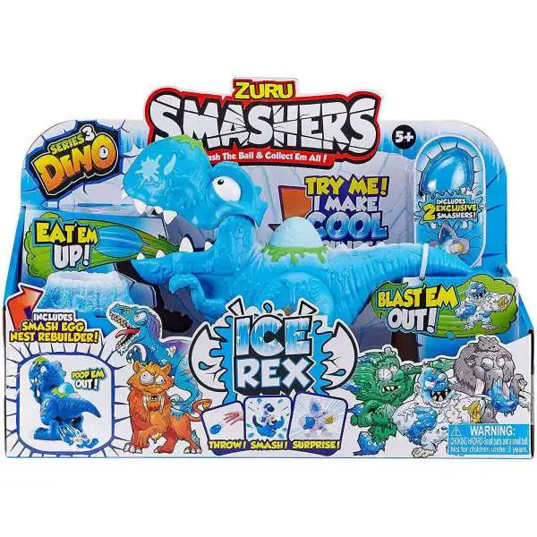 Smashers Series 3 Dino Ice Age Ice Rex Playset