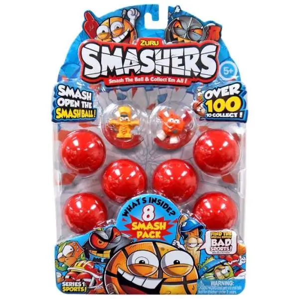 Smashers Series 1 Sports! Mini Figure 8-Pack [8 RANDOM Figures]