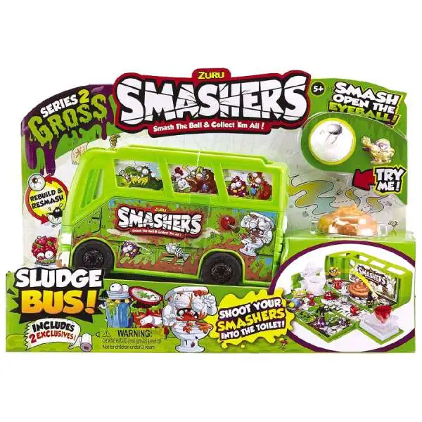 Smashers Series 2 Gross Sludge Bus Playset [Loose]