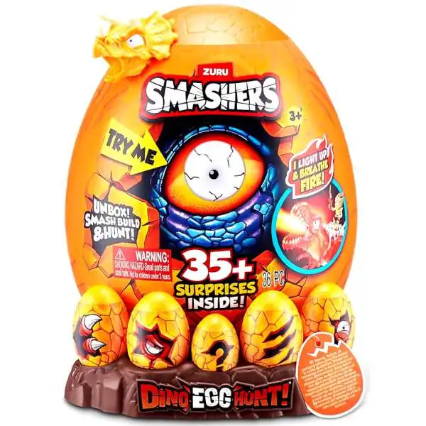 Smashers Dino Egg Hunt! T-Rex EPIC Mystery Egg [35+ Surprises!]