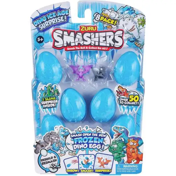 Smashers Series 3 Dino Ice Age Series 4 Dino Ice Age Mini Figure 8-Pack [Damaged Package]