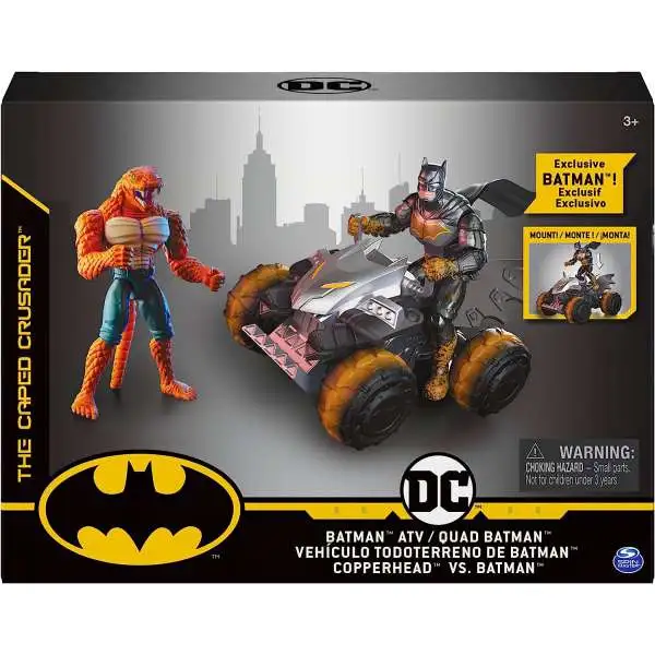 DC The Caped Crusader Batman ATV Action Figure Set [Batman Vs. Copperhead, Damaged Package]