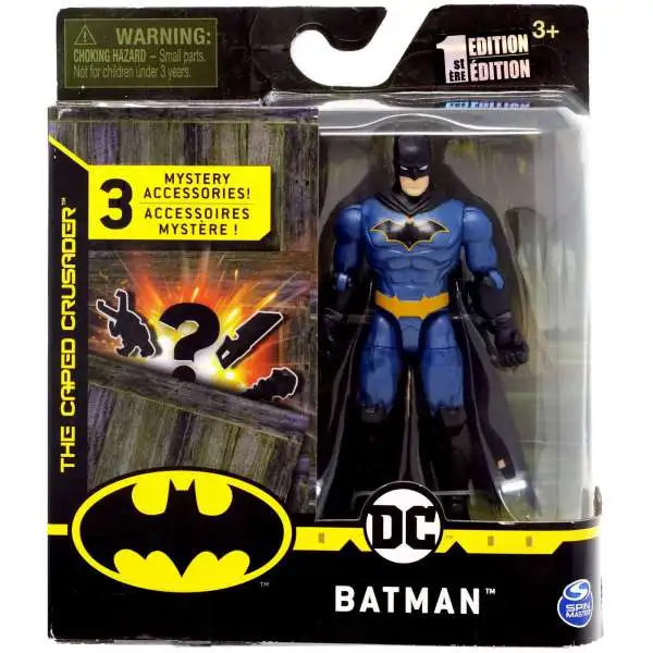 DC Blue Batman Spin Master 4" Action Figure The Caped Crusader 1st Edition for sale online 