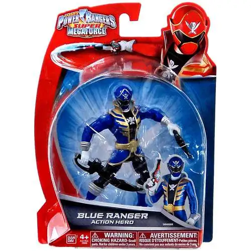 Power Rangers Super Megaforce Blue Ranger Action Hero Action Figure [Damaged Package]
