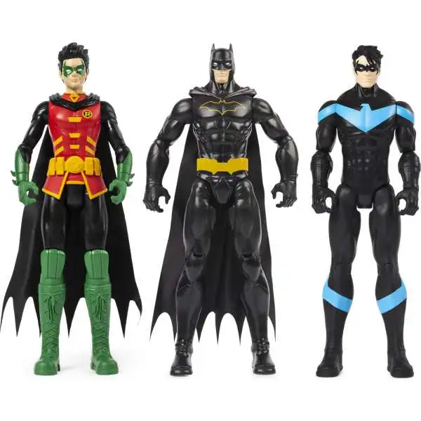 DC Robin, Batman & Nightwing Action Figure 3-Pack