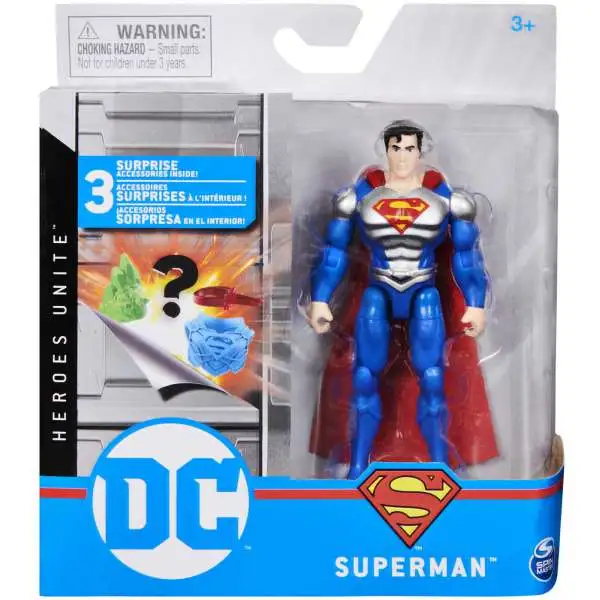 DC Universe DC Comics 1st Edition 4-Inch Superman Action Figure *BRAND NEW* 