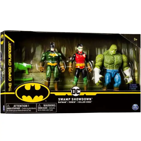 DC Batman Swamp Showdown Exclusive Action Figure 3-Pack [Batman, Robin & Killer Croc]