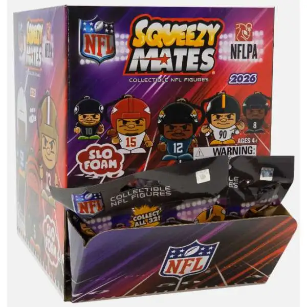 NFL Squeezy Mates Series 8 Football Mystery Box [24 Packs]