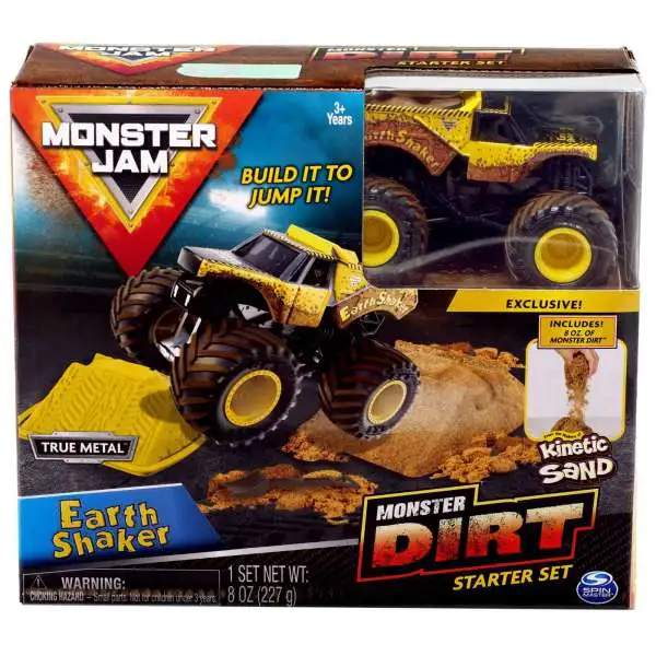 Monster Jam Monster Dirt Earth Shaker Starter Set [Box Style May Vary, Exact Contents!]
