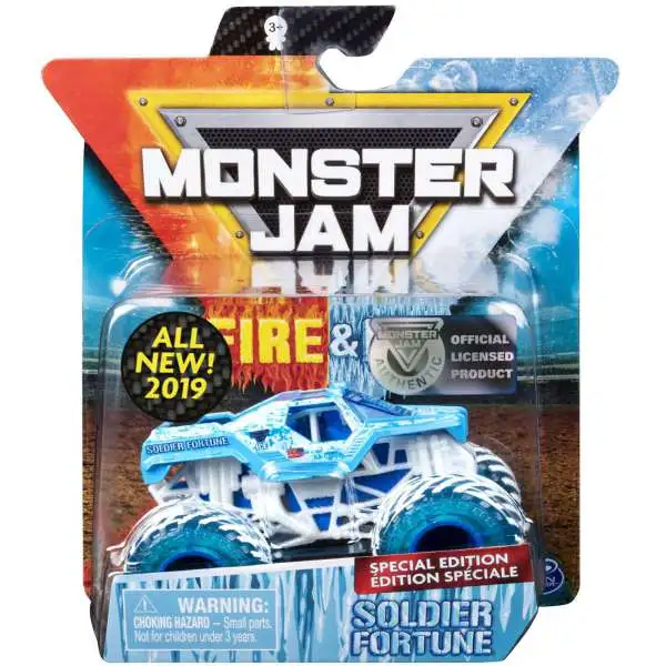Monster Jam Fire & Ice Soldier Fortune Exclusive Diecast Car