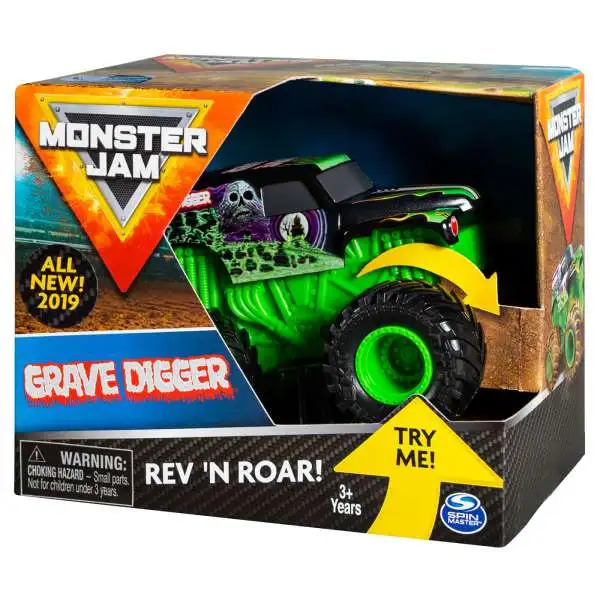 Monster Jam Rev 'N Roar Grave Digger Vehicle [Damaged Package]