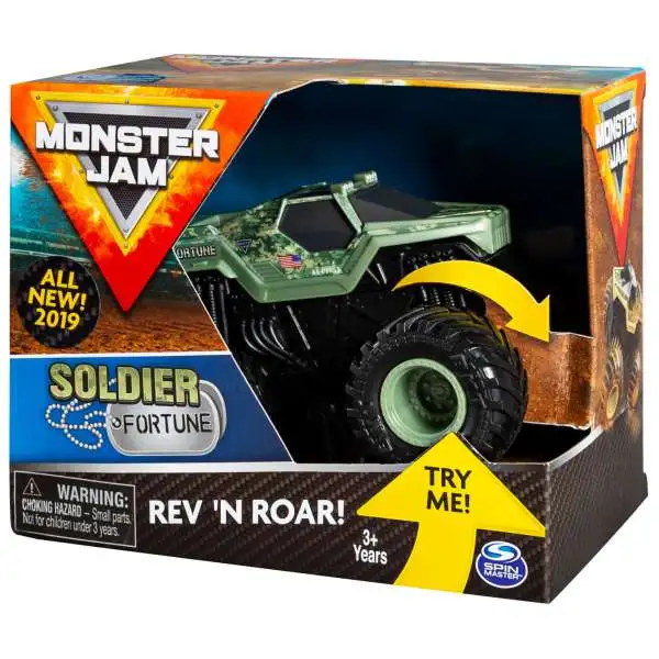 Monster Jam Rev 'N Roar Soldier Fortune Vehicle